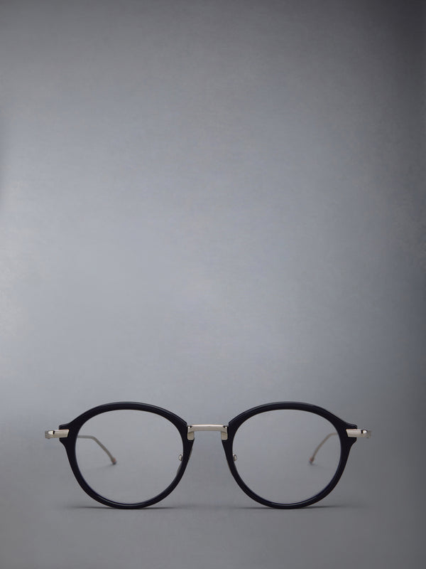 ACETATE AND TITANIUM ROUND EYEGLASSES - featured image