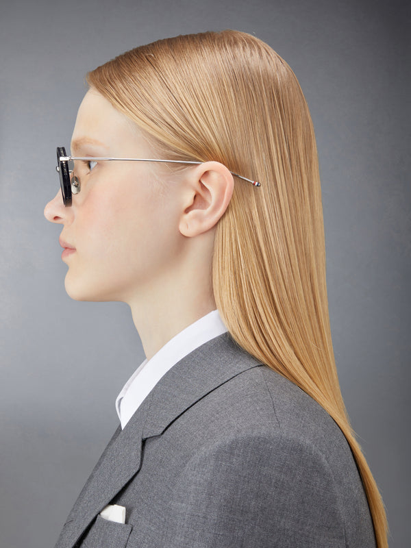 ACETATE AND TITANIUM ROUND EYEGLASSES - image 3