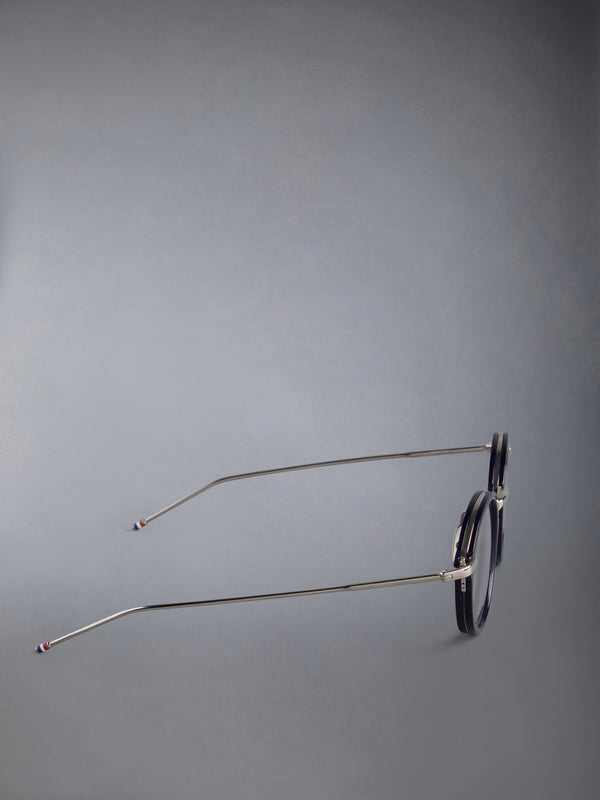 ACETATE AND TITANIUM ROUND EYEGLASSES - image 4