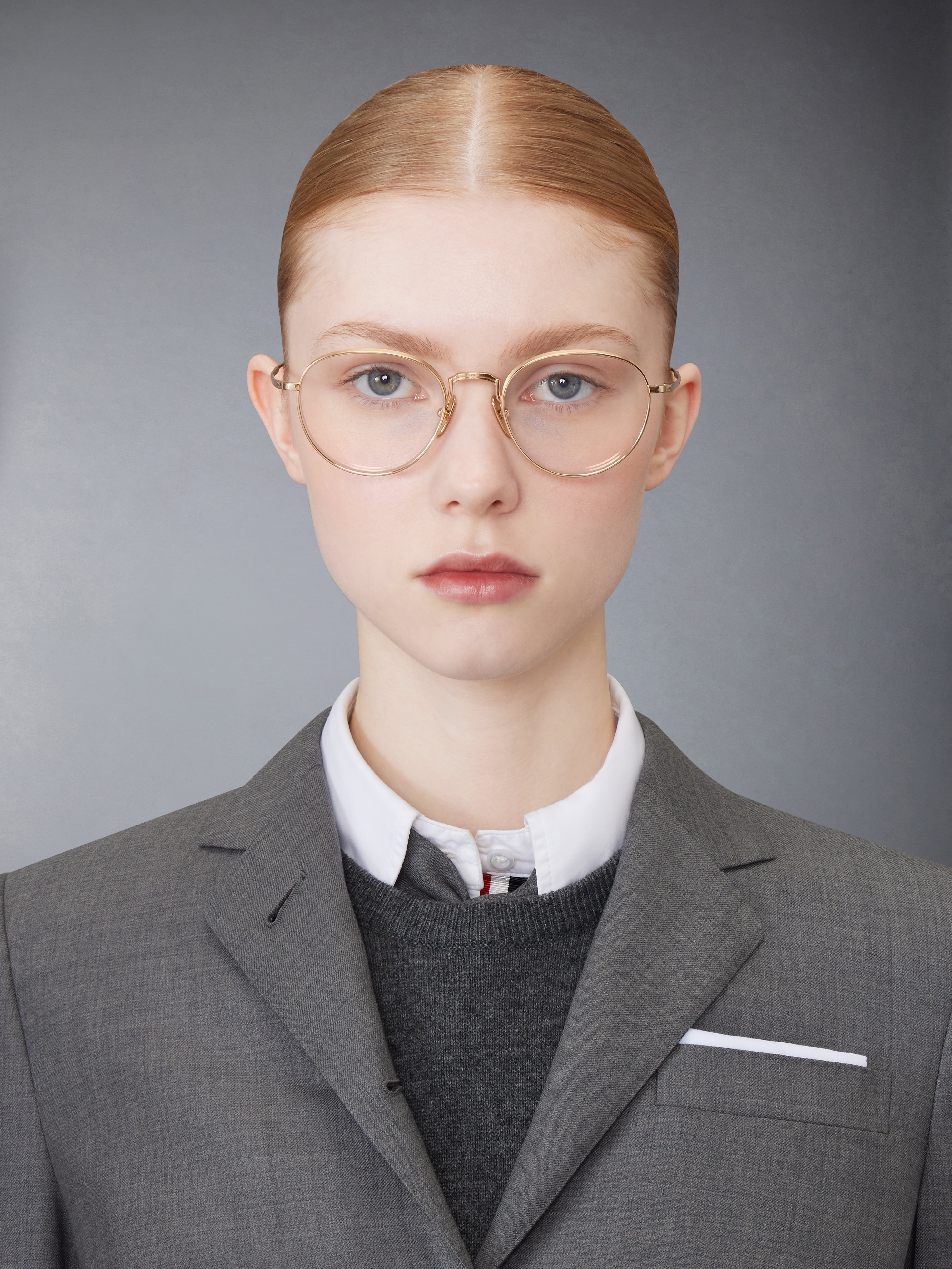 Titanium Round Eyeglasses | Thom Browne