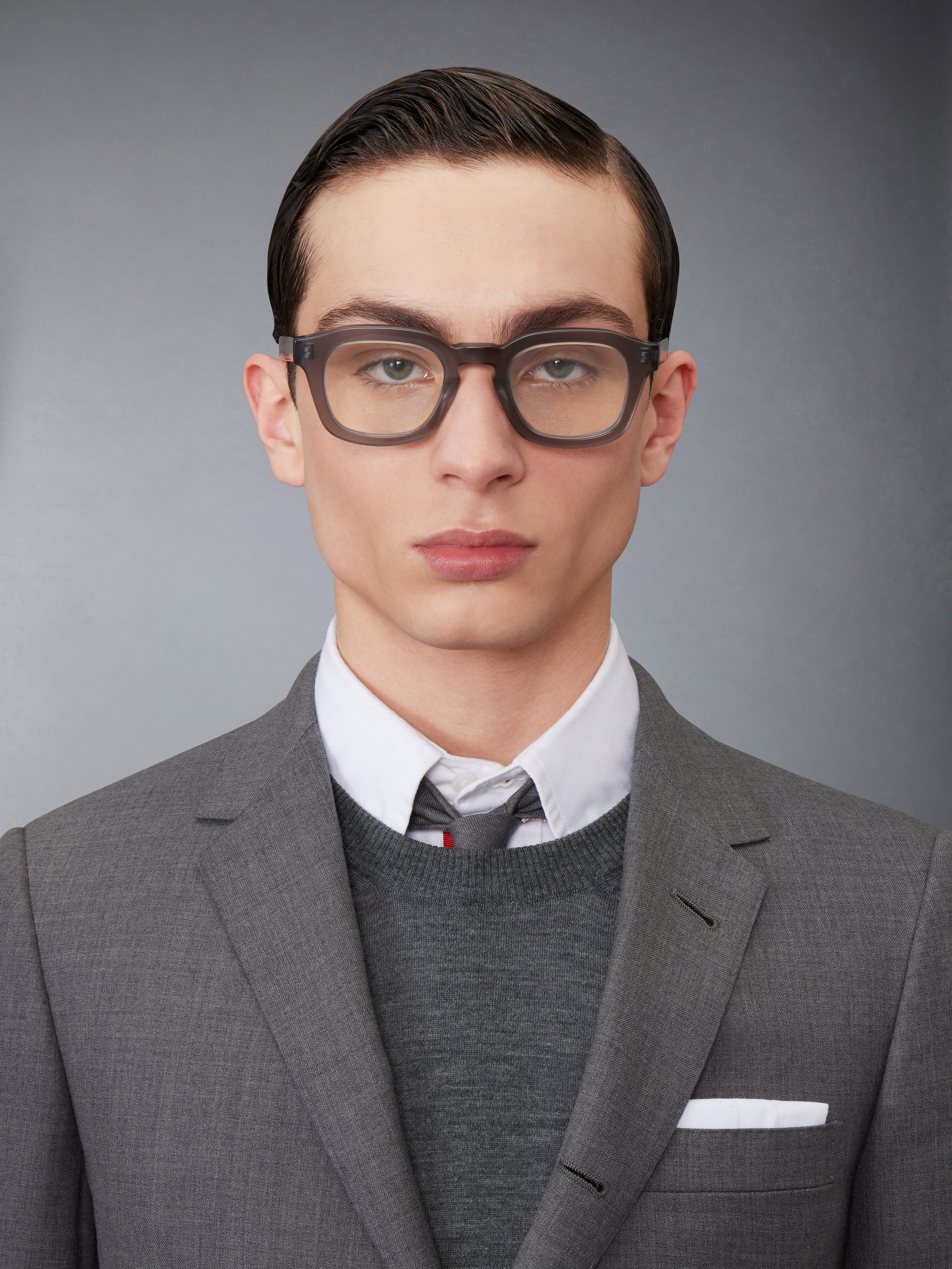 THOM BROWNE スクエアフレムメカネ UEO412AG000206048 060 Acetate Rectangular Eyeglasses | Thom Browne