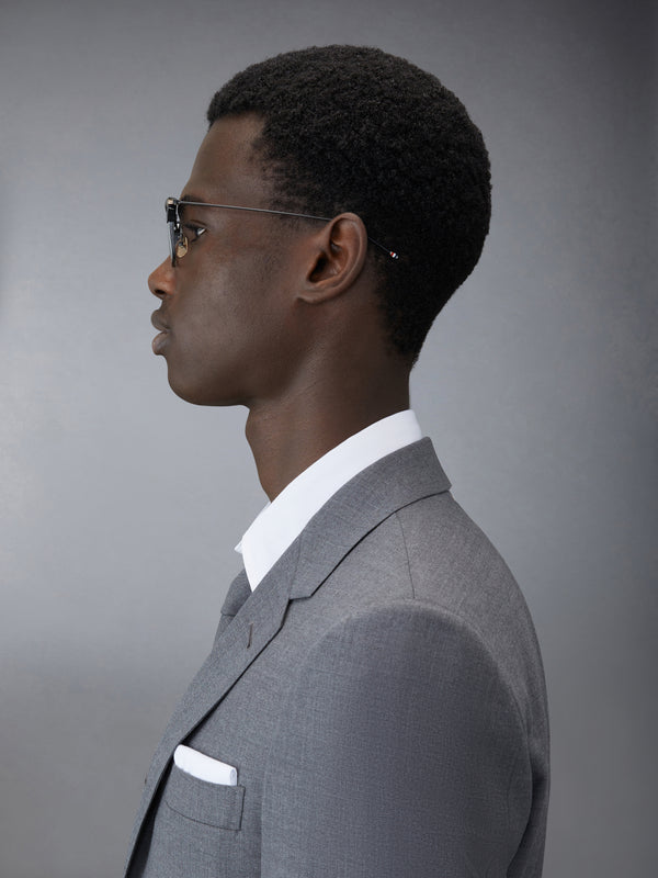 ACETATE AND TITANIUM RECTANGULAR EYEGLASSES - image 3