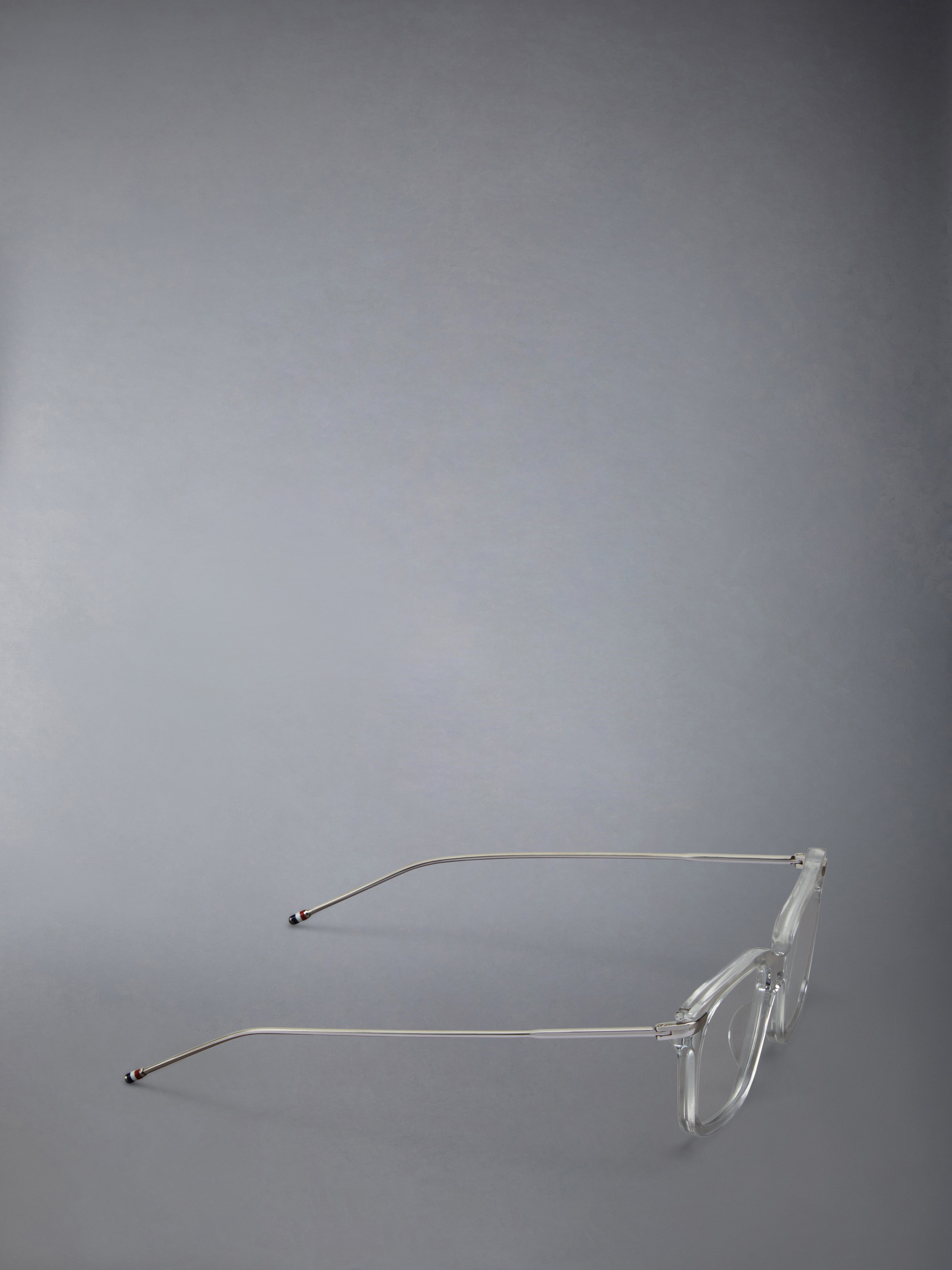 Acetate And Titanium Rectangular Eyeglasses | Thom Browne