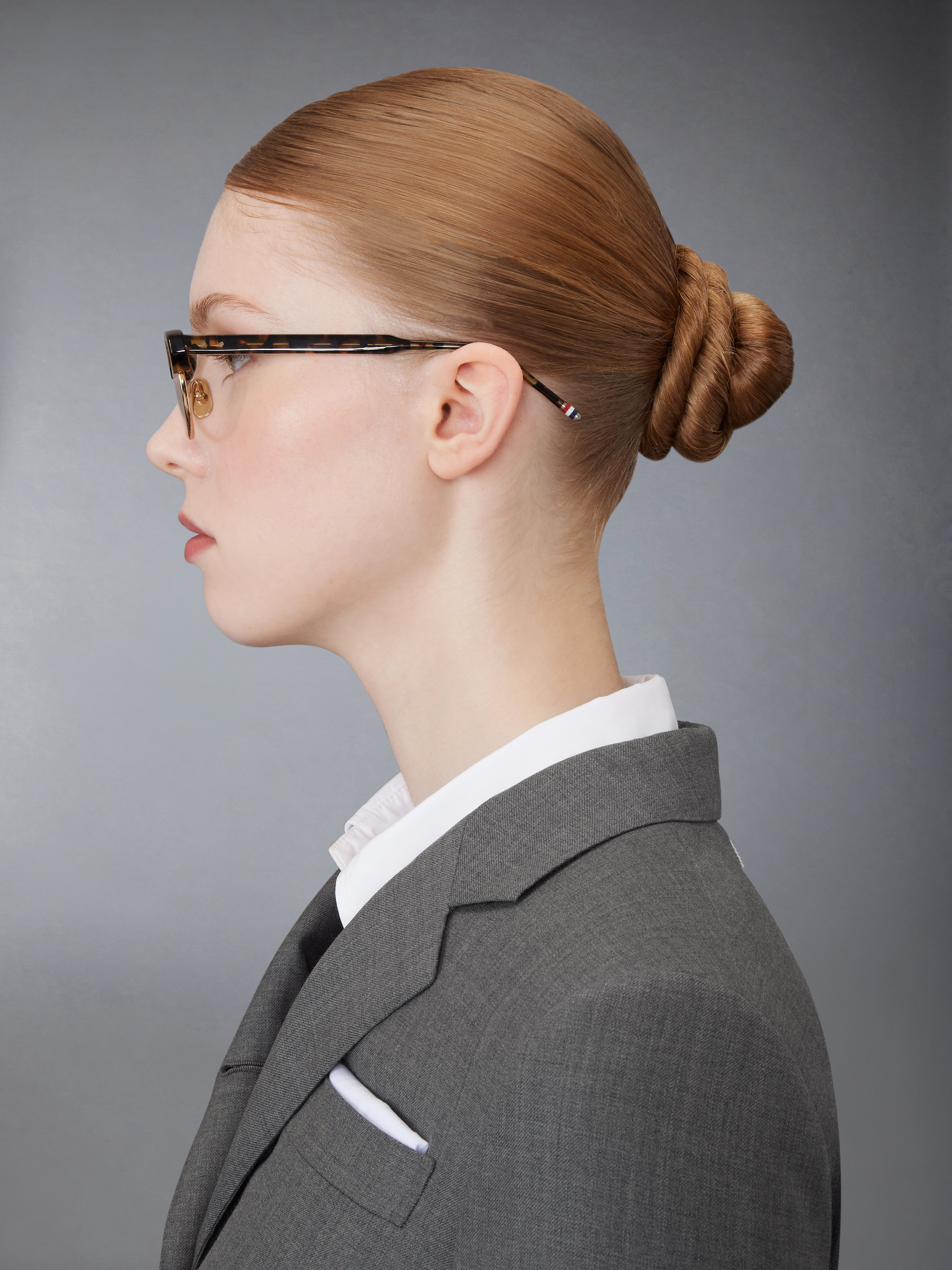 Acetate And Titanium Oval Eyeglasses | Thom Browne