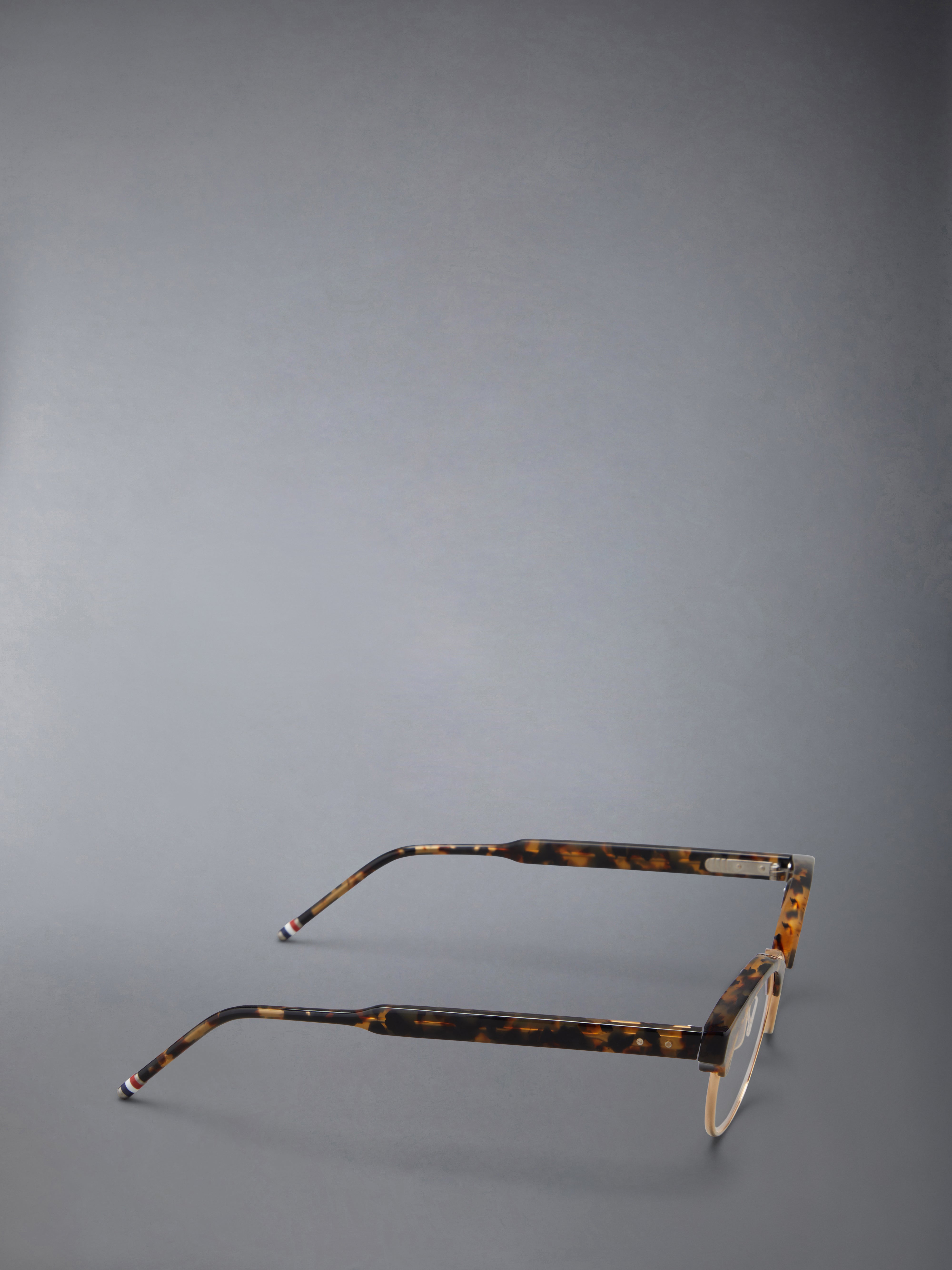 Acetate And Titanium Oval Eyeglasses | Thom Browne