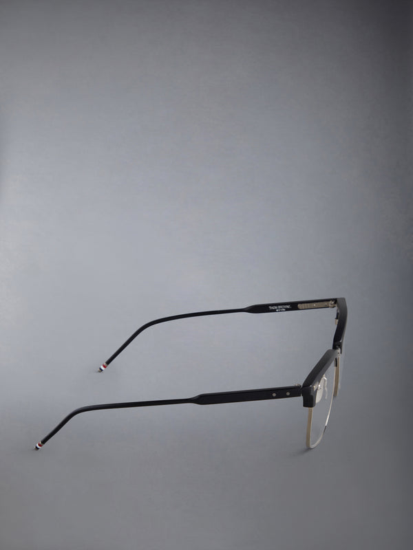 ACETATE AND TITANIUM RECTANGULAR EYEGLASSES - image 4
