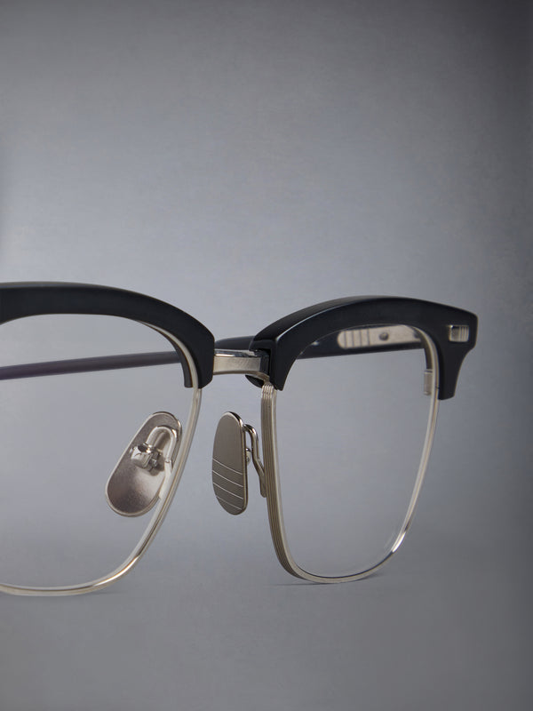 ACETATE AND TITANIUM RECTANGULAR EYEGLASSES - image 5
