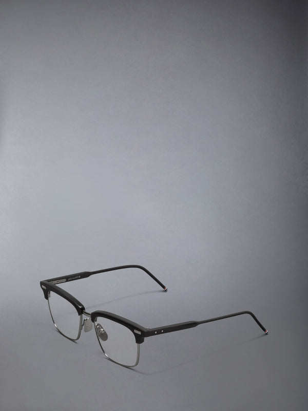 ACETATE AND TITANIUM RECTANGULAR EYEGLASSES - image 2