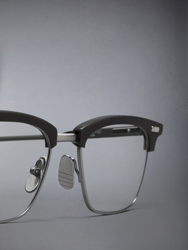 ACETATE AND TITANIUM RECTANGULAR EYEGLASSES - image 3