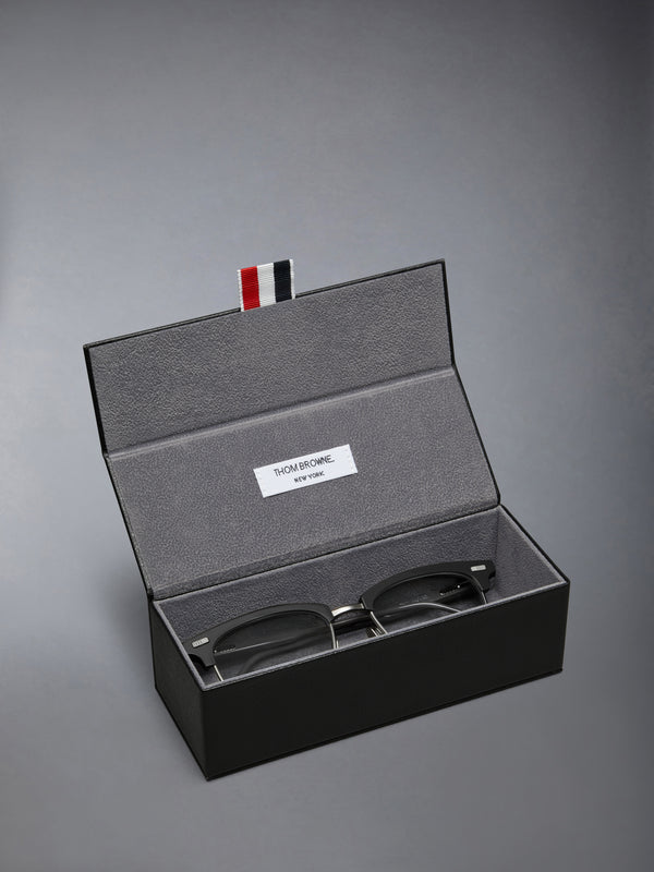 ACETATE AND TITANIUM RECTANGULAR EYEGLASSES - image 4