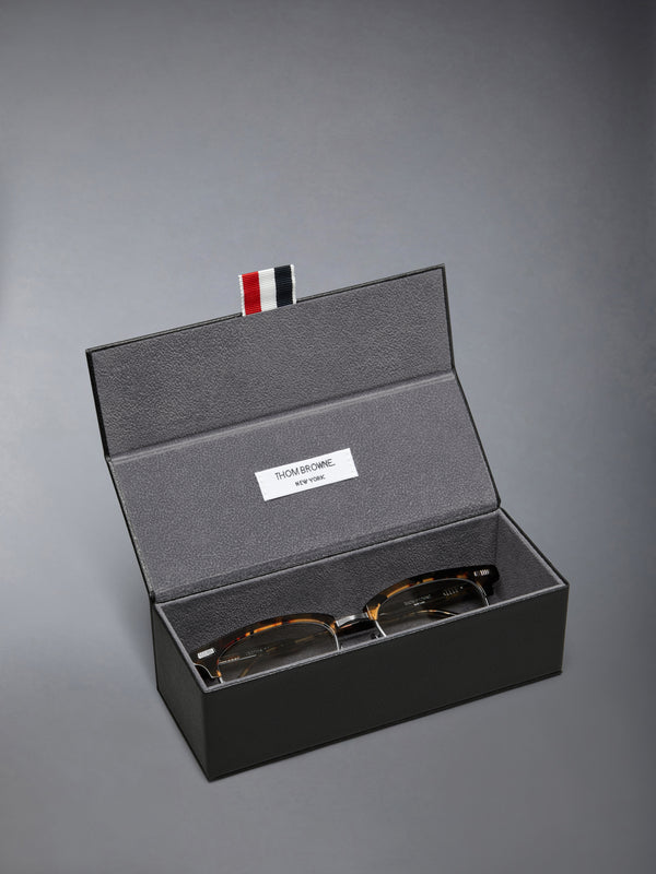 ACETATE AND TITANIUM RECTANGULAR EYEGLASSES - image 4