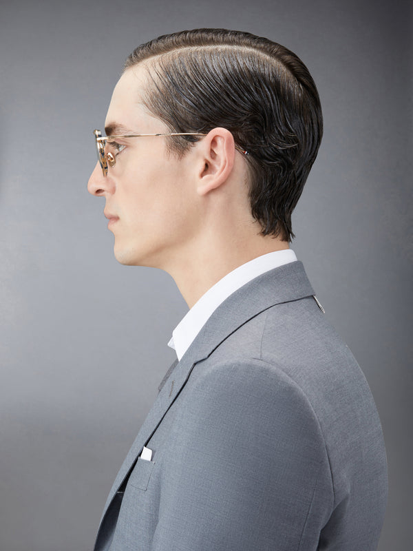 ACETATE AND TITANIUM RECTANGULAR AVIATOR EYEGLASSES - image 3