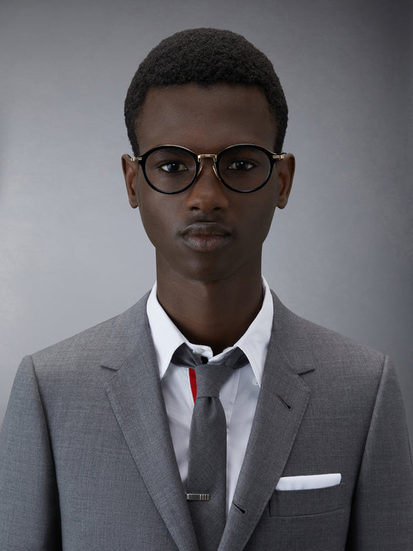 ACETATE AND TITANIUM ROUND EYEGLASSES - image 2