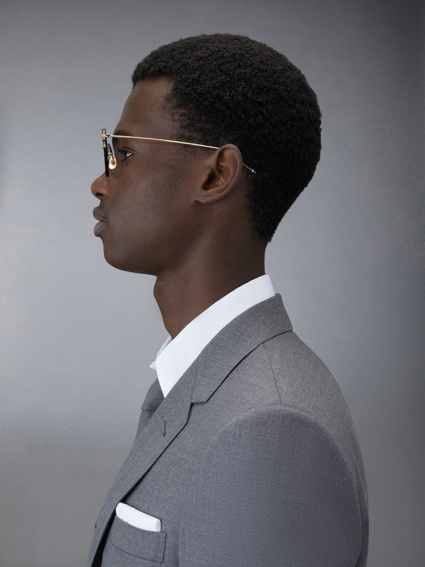 ACETATE AND TITANIUM ROUND EYEGLASSES - image 3