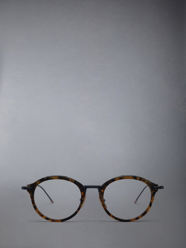ACETATE AND TITANIUM ROUND EYEGLASSES - featured image