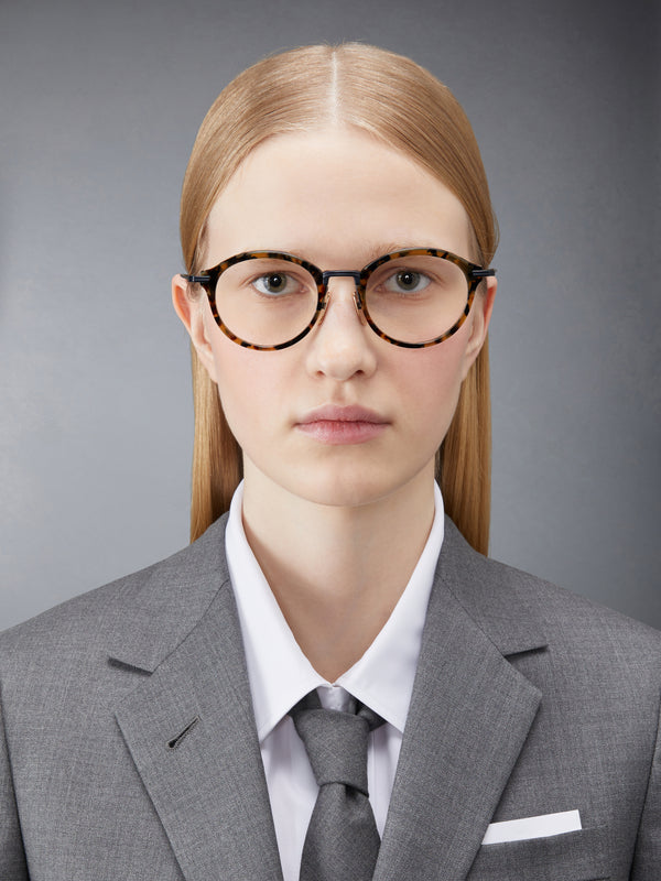 ACETATE AND TITANIUM ROUND EYEGLASSES - image 2