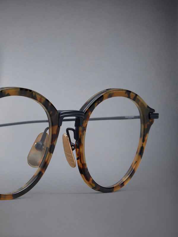 ACETATE AND TITANIUM ROUND EYEGLASSES - image 5