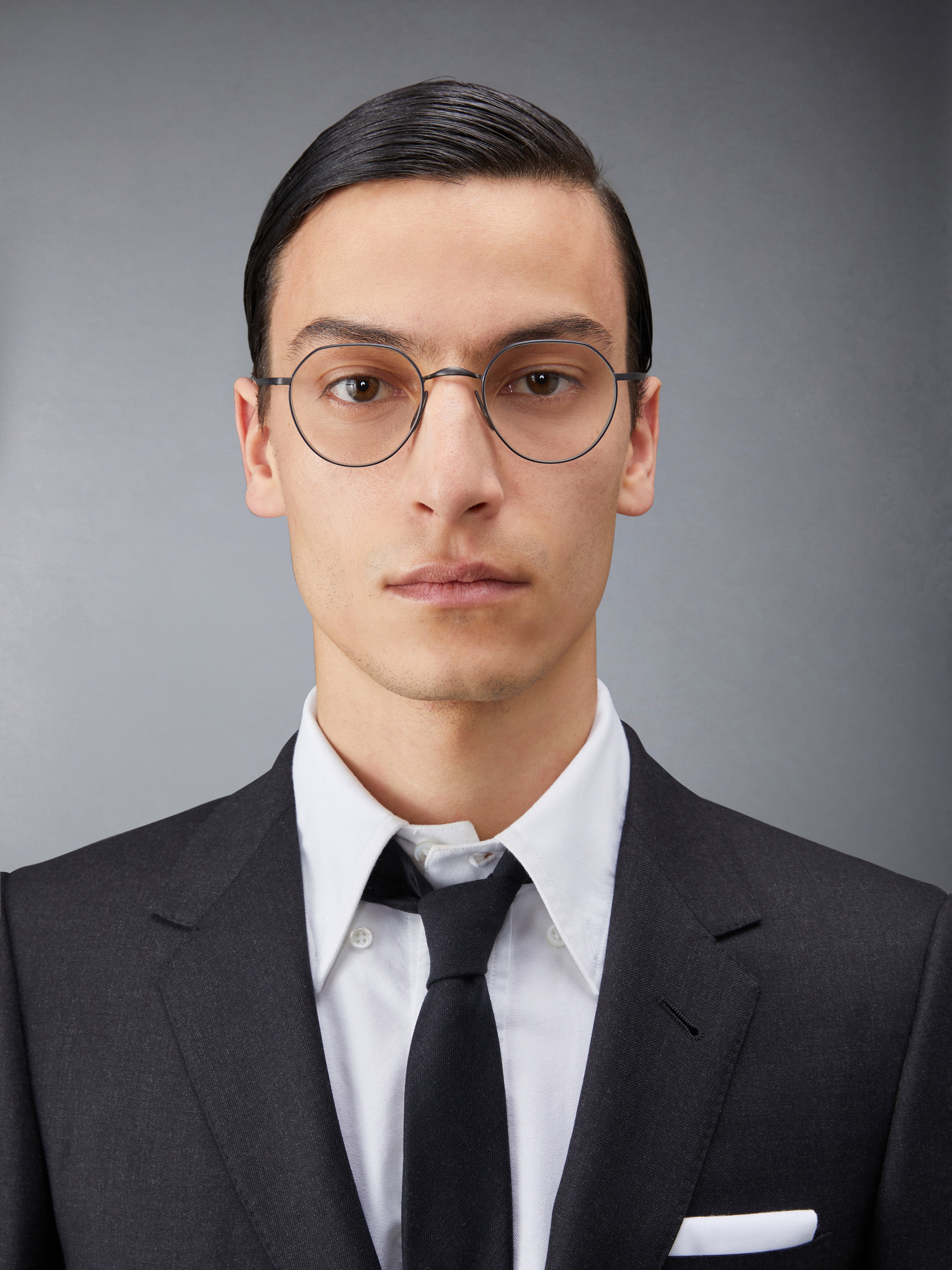 【送料&関税込】Thom Browne UEO914A/G0001 Eyewear - Unisex Titanium Round Eyeglasses | Thom Browne