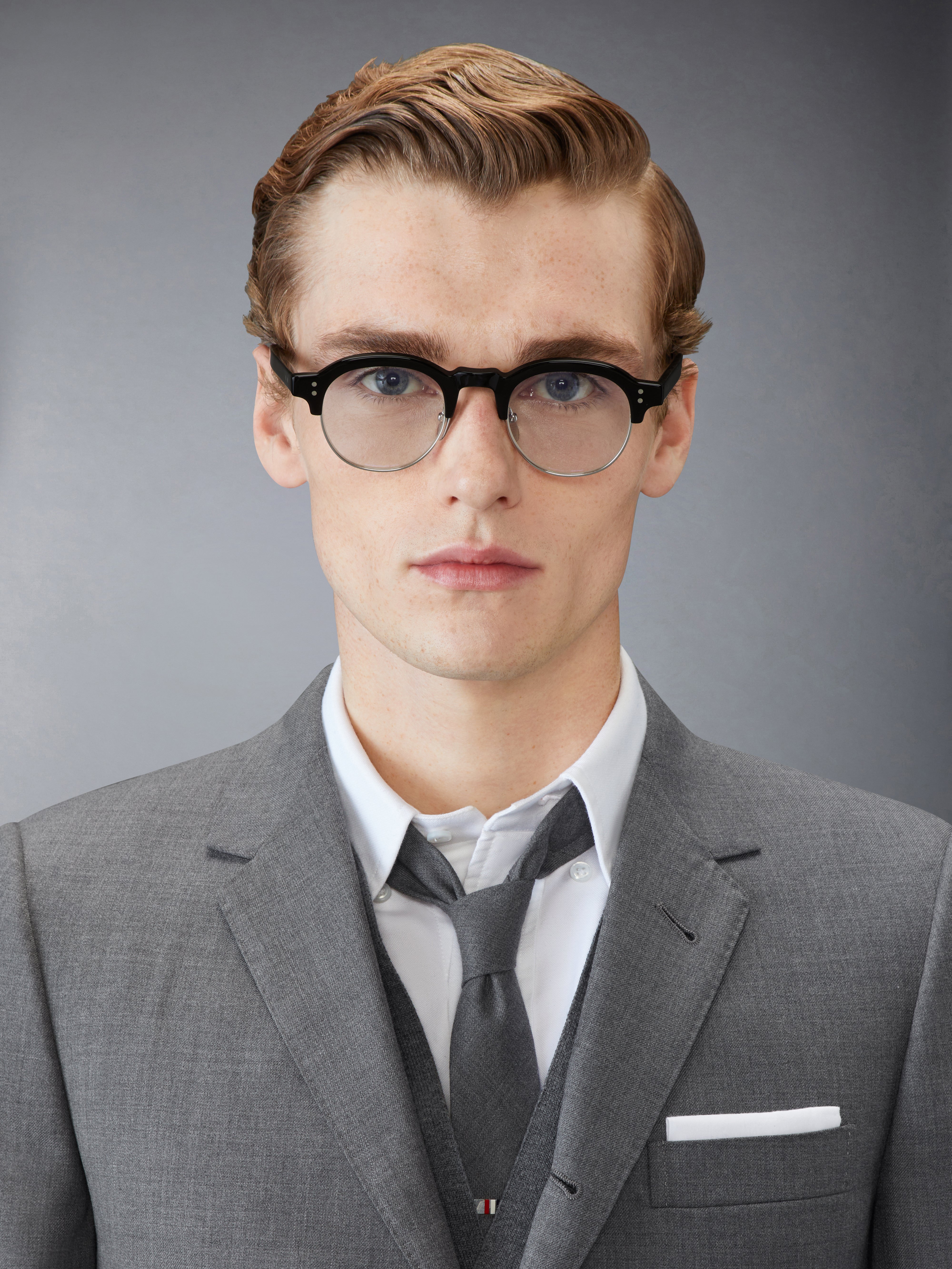 【送料&関税込】Thom Browne UEO920A/G0003 Eyewear - Unisex Acetate And Titanium Oval Eyeglasses | Thom Browne