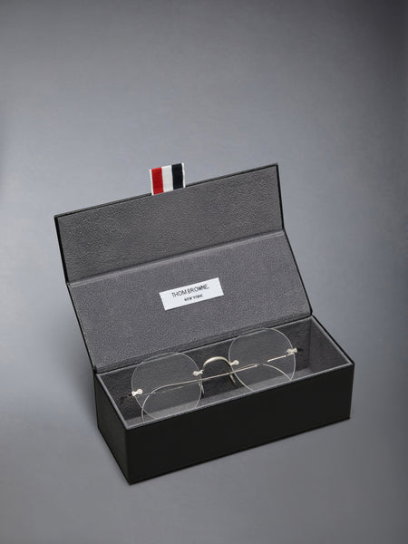 TITANIUM RIMLESS ROUND EYEGLASSES