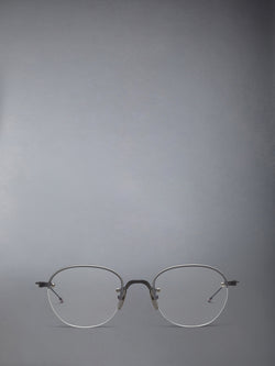 TITANIUM SEMI RIMLESS OVAL EYEGLASSES