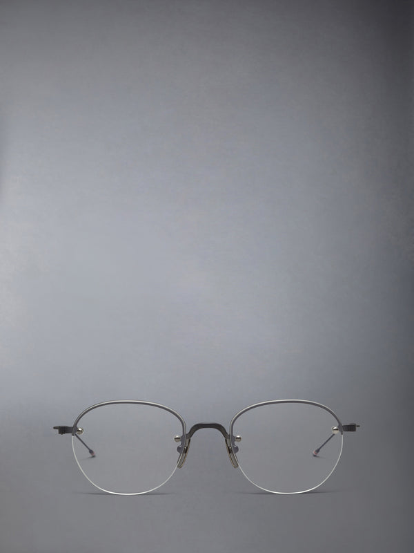 TITANIUM SEMI RIMLESS OVAL EYEGLASSES - featured image