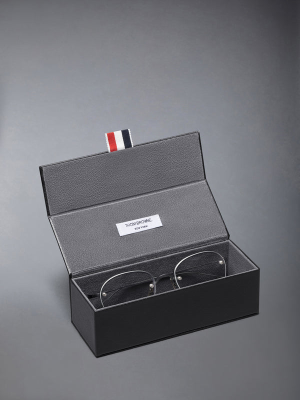 TITANIUM SEMI RIMLESS OVAL EYEGLASSES - image 4