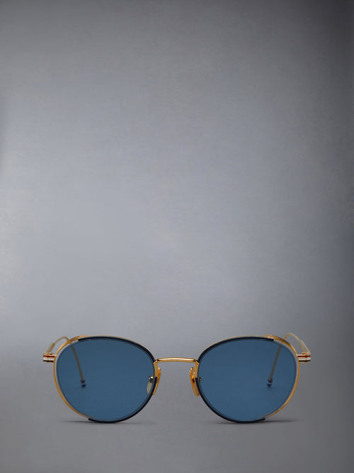 Titanium Round Sunglasses | Thom Browne