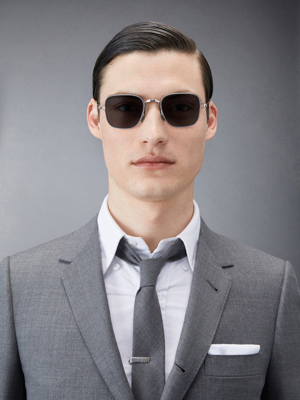 TITANIUM SQUARE SUNGLASSES - image 2