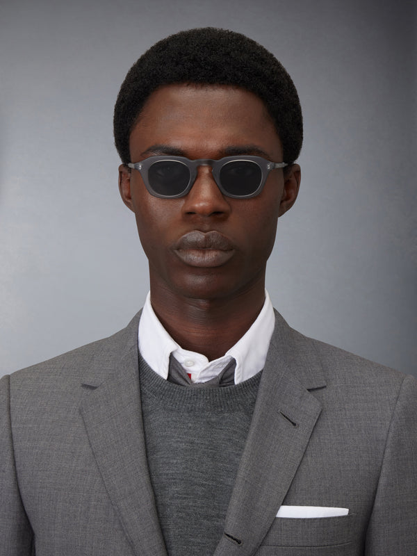 ACETATE OVAL SUNGLASSES