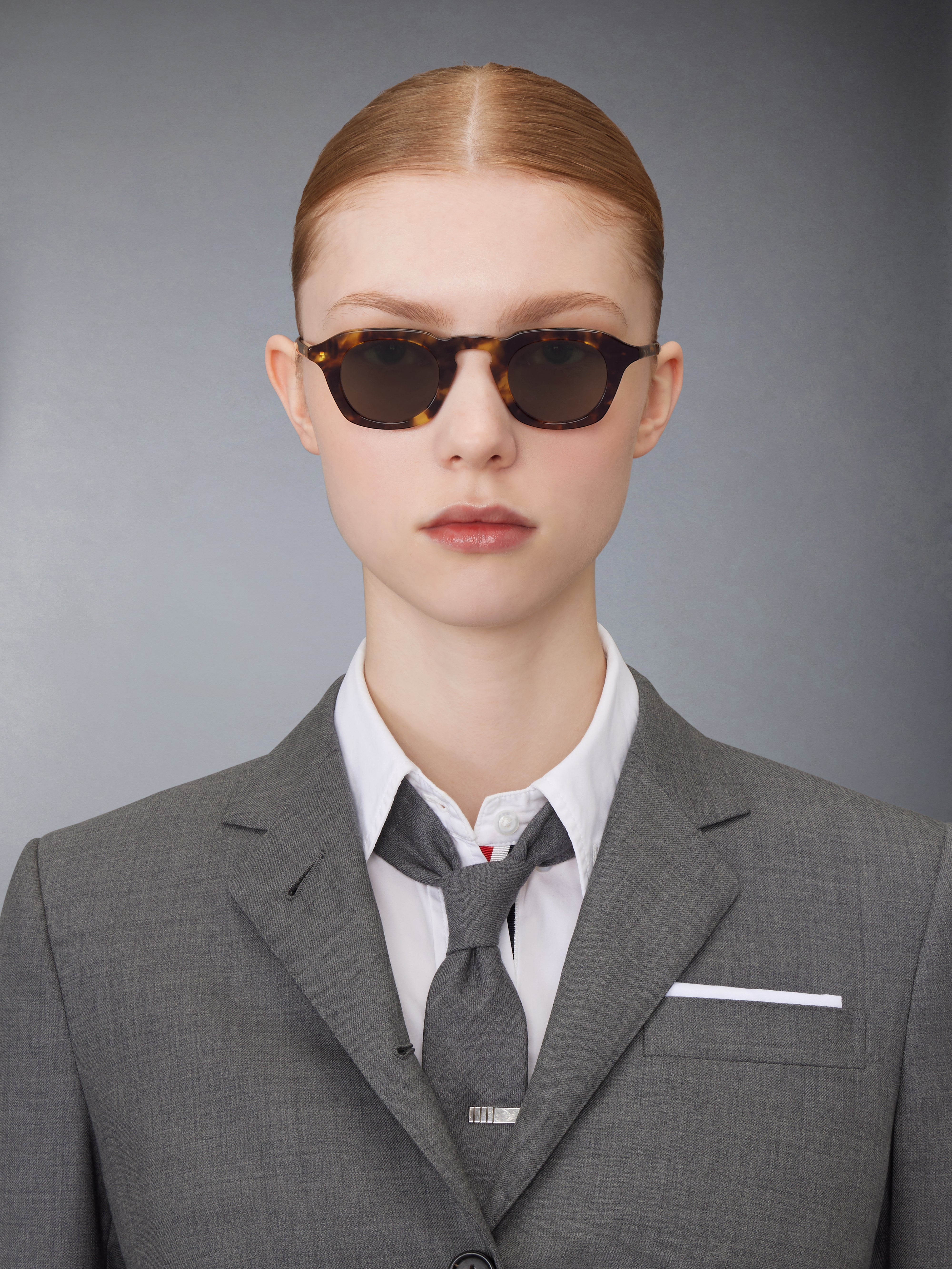 Acetate Oval Sunglasses | Thom Browne