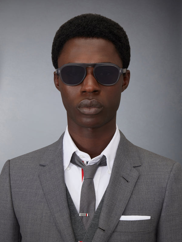 ACETATE OVAL SUNGLASSES