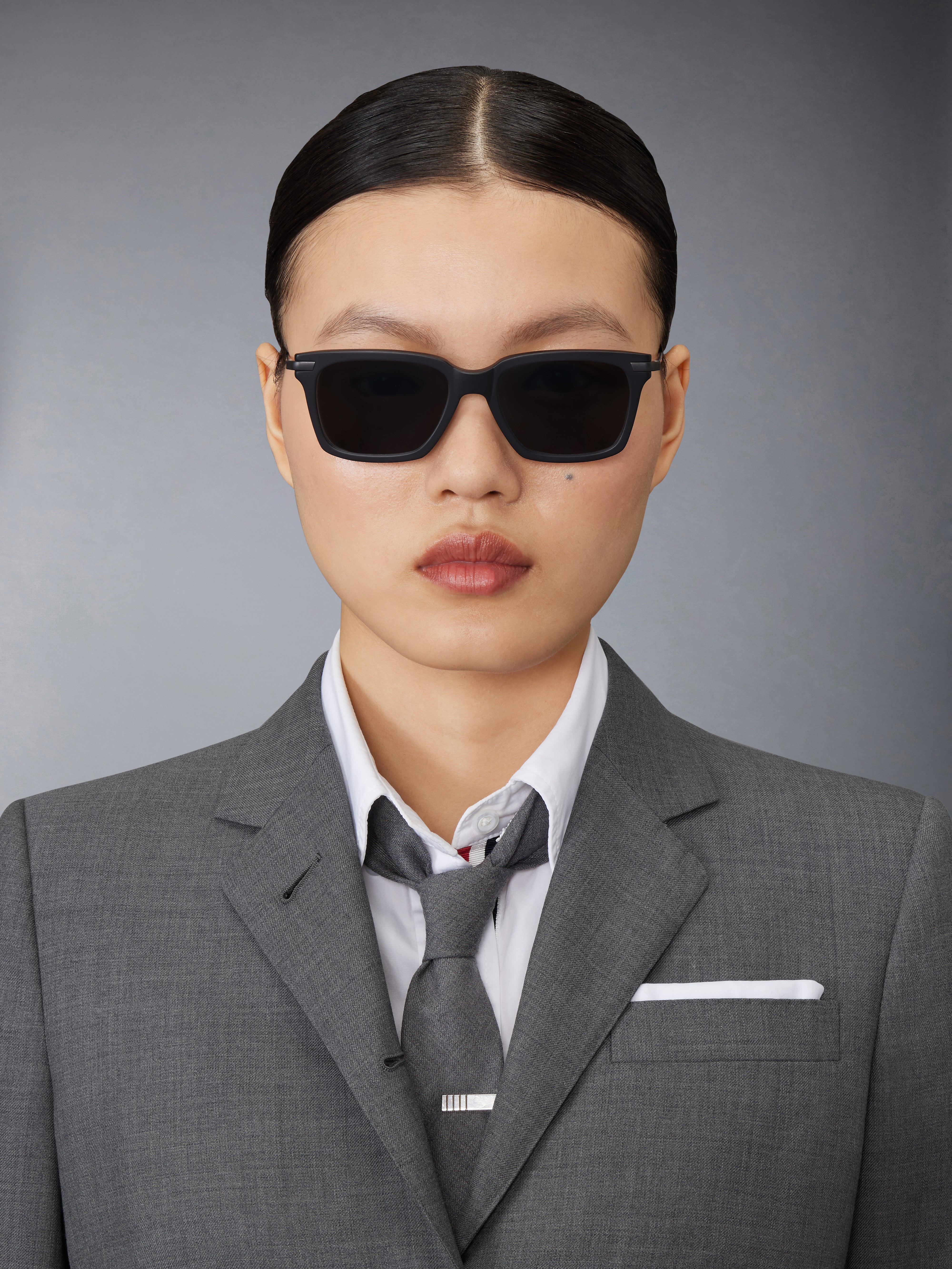 Acetate And Titanium Rectangular Sunglasses | Thom Browne