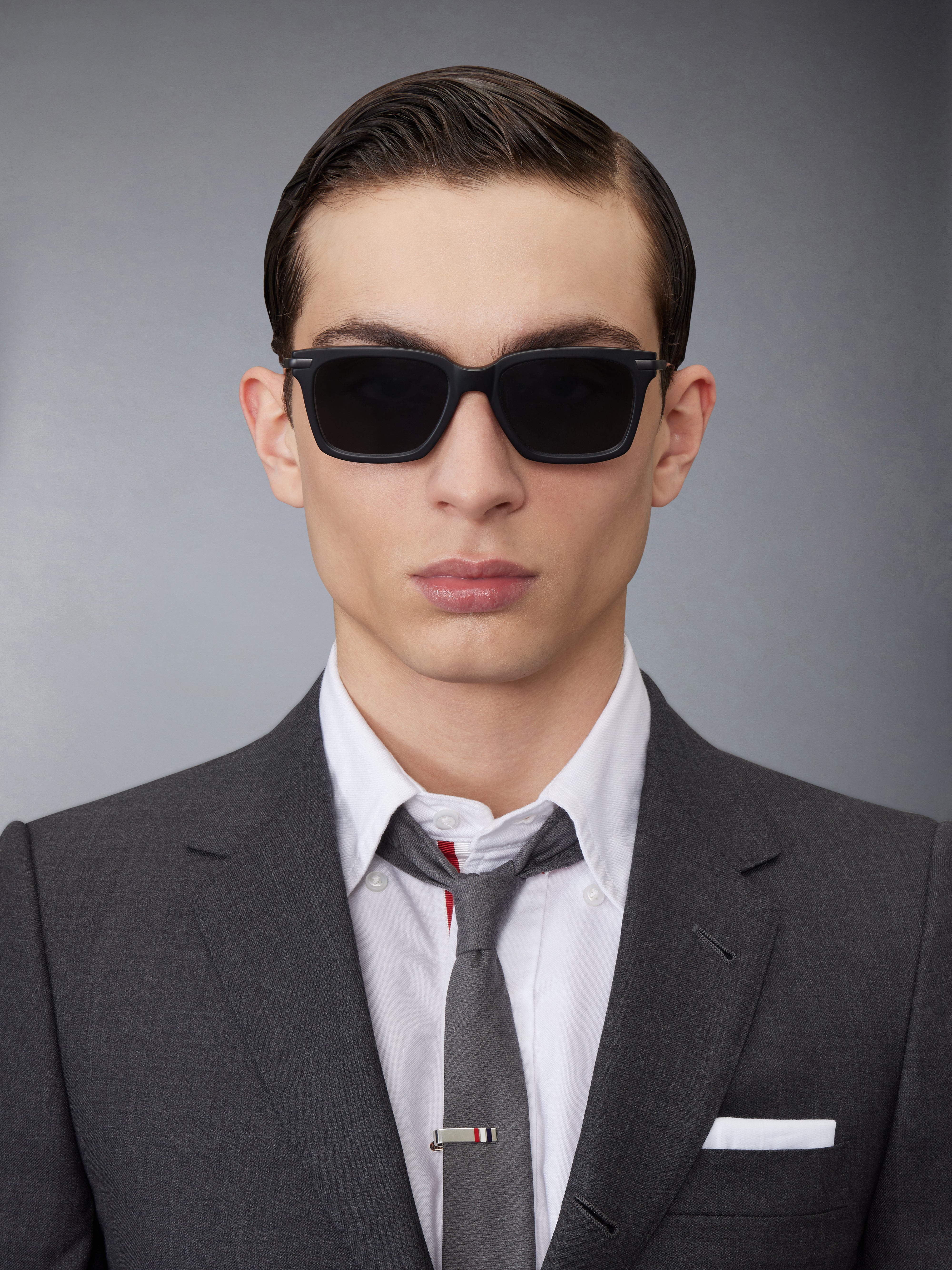 Acetate And Titanium Rectangular Sunglasses | Thom Browne