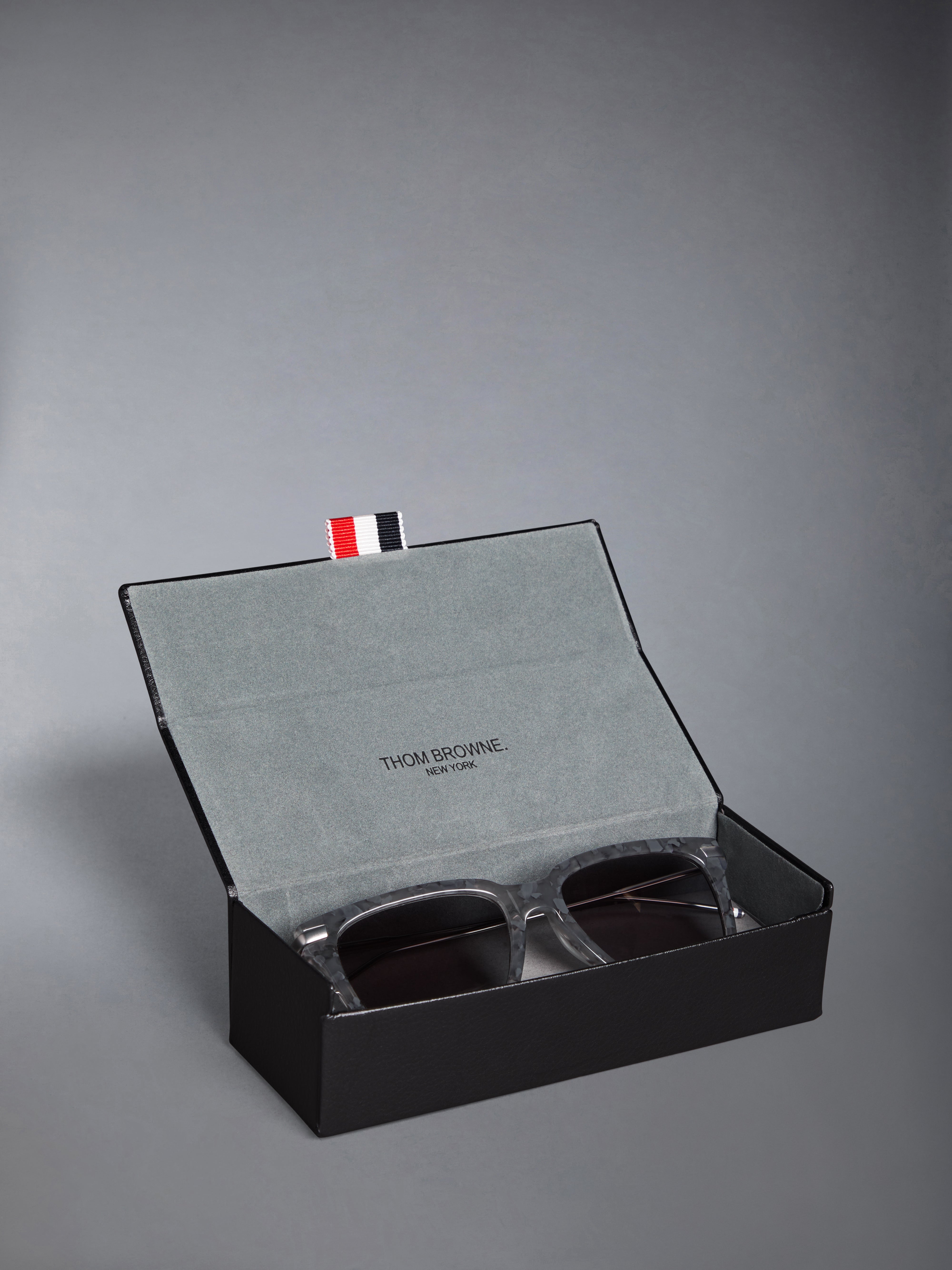 Acetate And Titanium Rectangular Sunglasses | Thom Browne