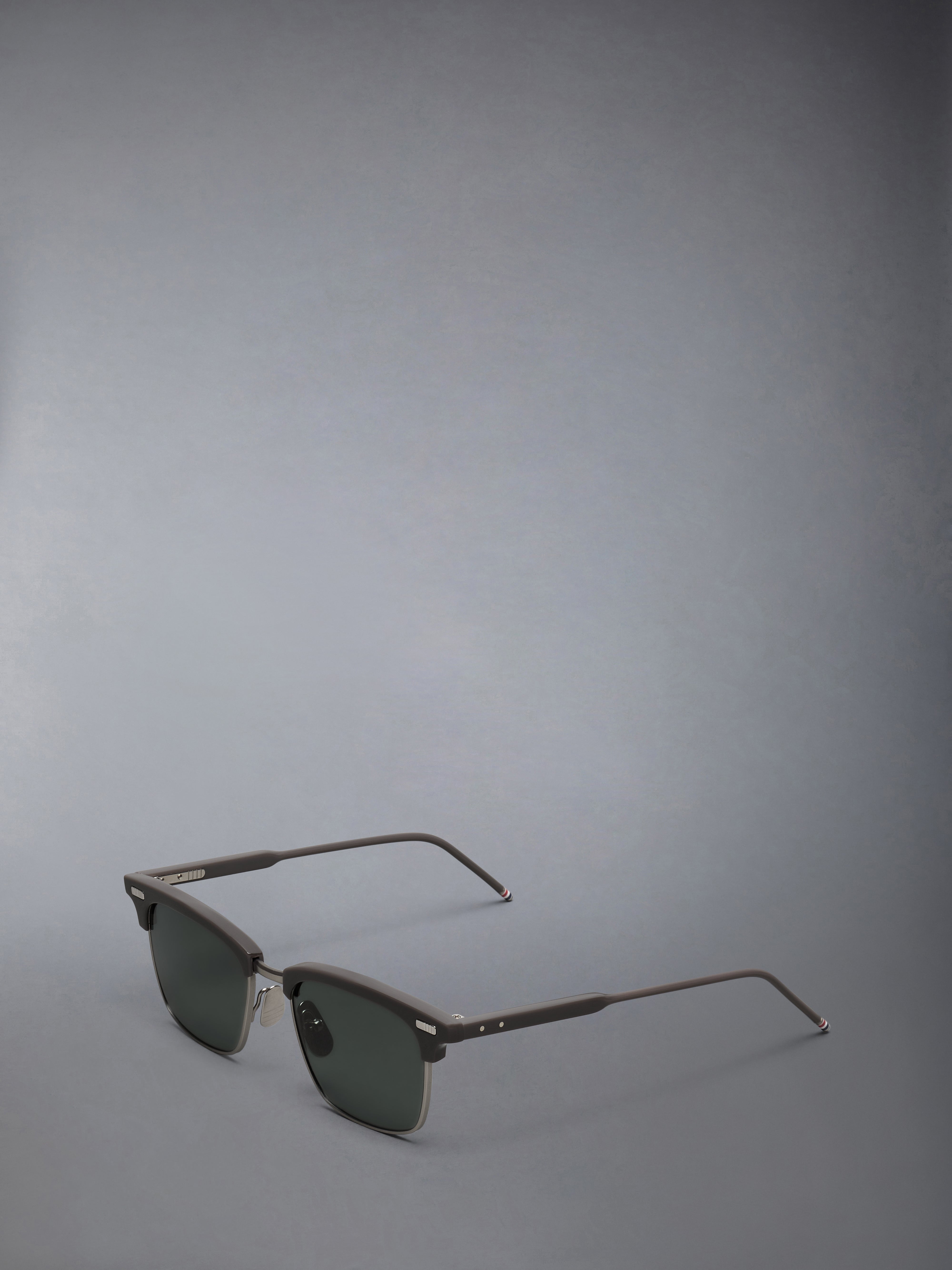 Acetate And Titanium Rectangular Sunglasses | Thom Browne