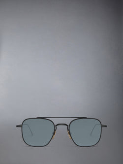 TITANIUM SQUARED AVIATOR SUNGLASSES