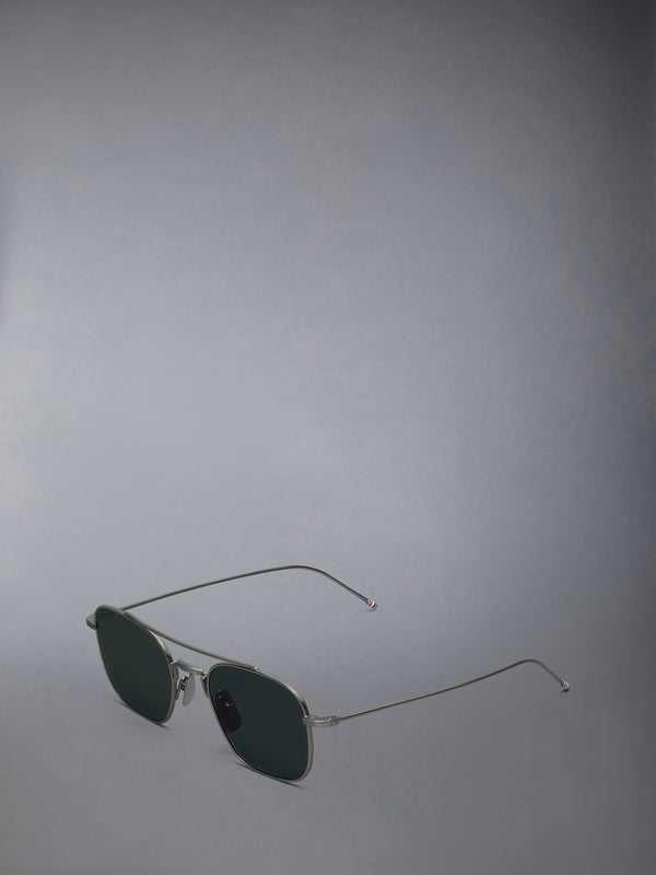 TITANIUM SQUARED AVIATOR SUNGLASSES - image 2