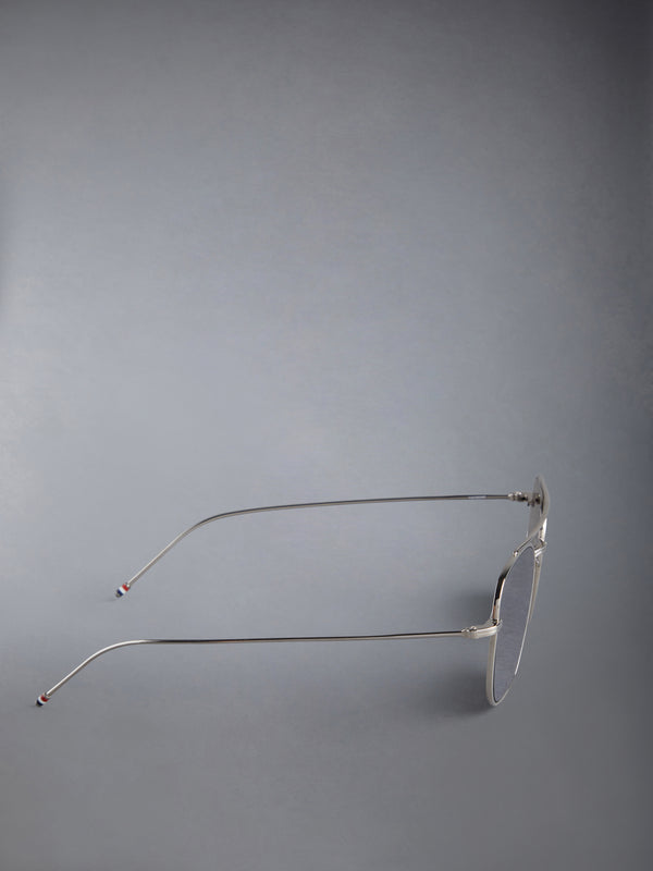 TITANIUM SQUARED AVIATOR SUNGLASSES - image 4