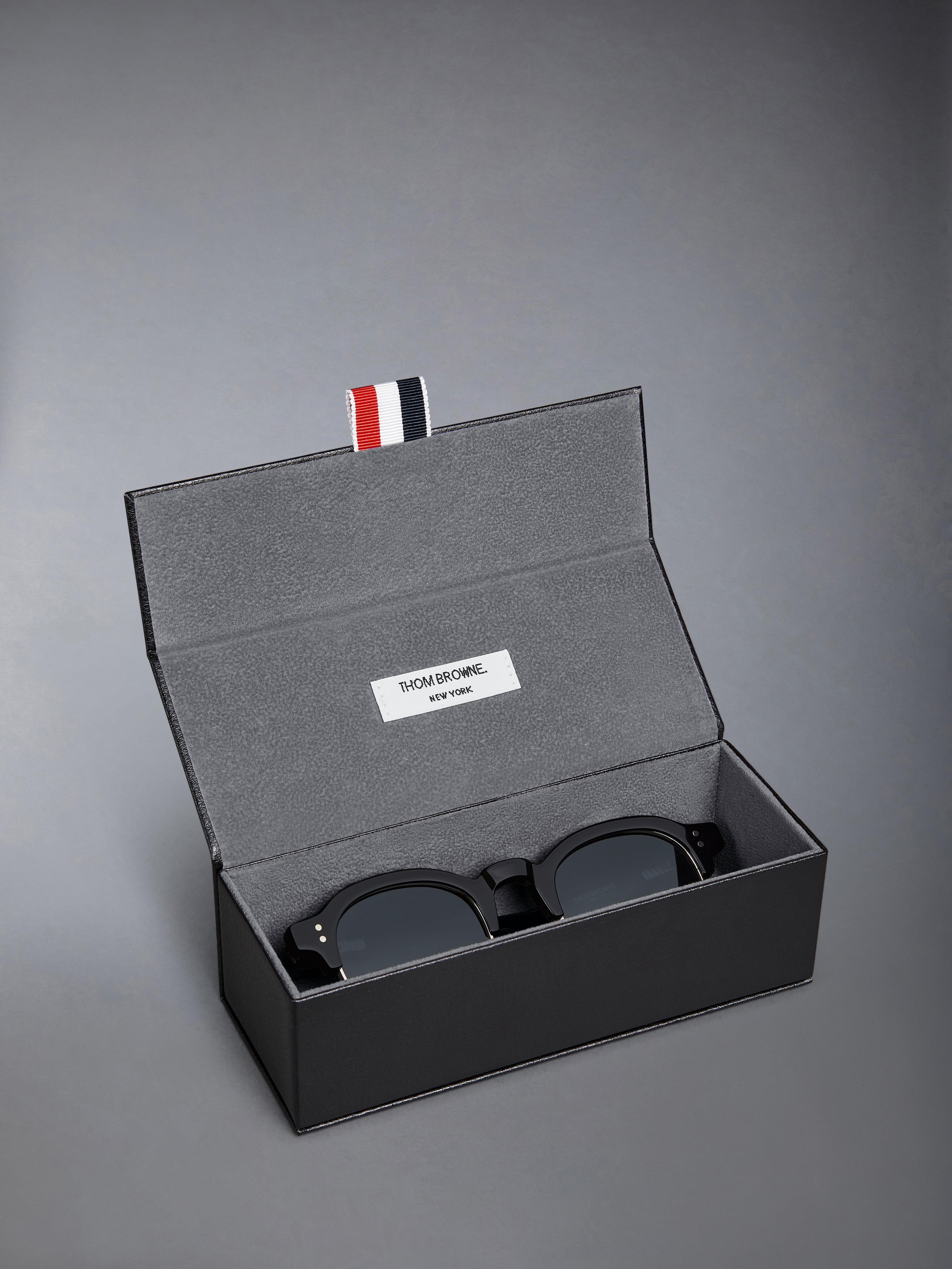 Acetate And Titanium Oval Sunglasses | Thom Browne