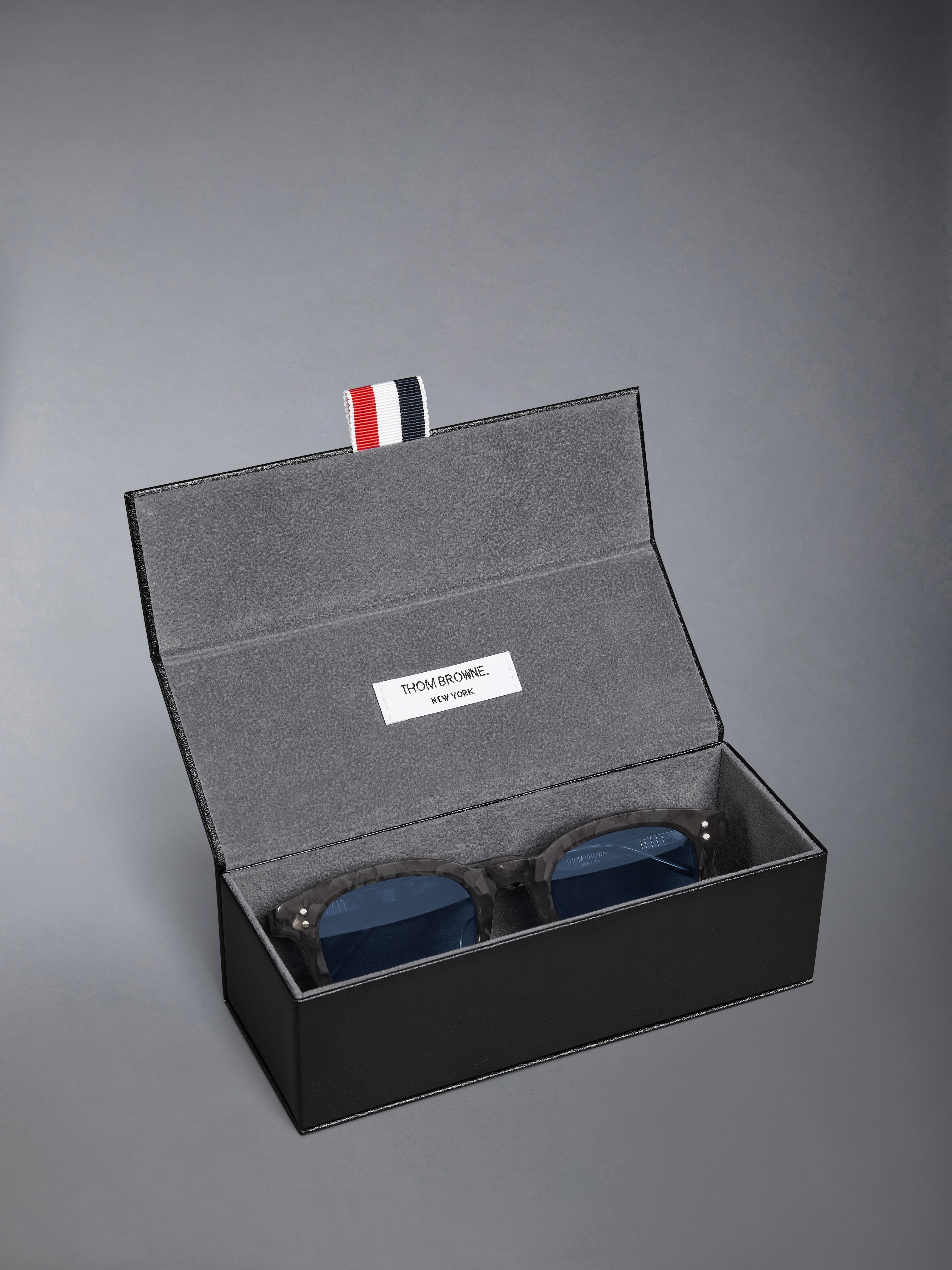 Tortoise Acetate Rectangular Sunglasses | Thom Browne