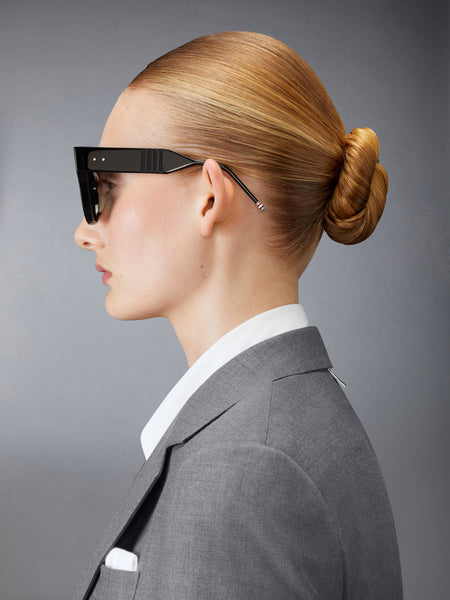 ACETATE CATEYE SUNGLASSES BLACK