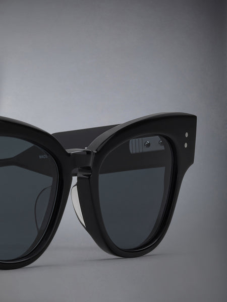 ACETATE CATEYE SUNGLASSES BLACK