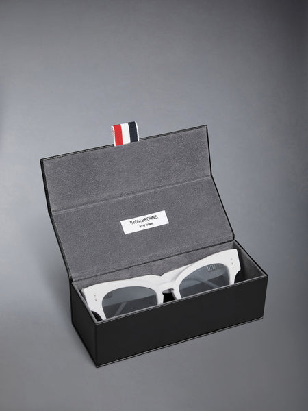 ACETATE CATEYE SUNGLASSES WHITE