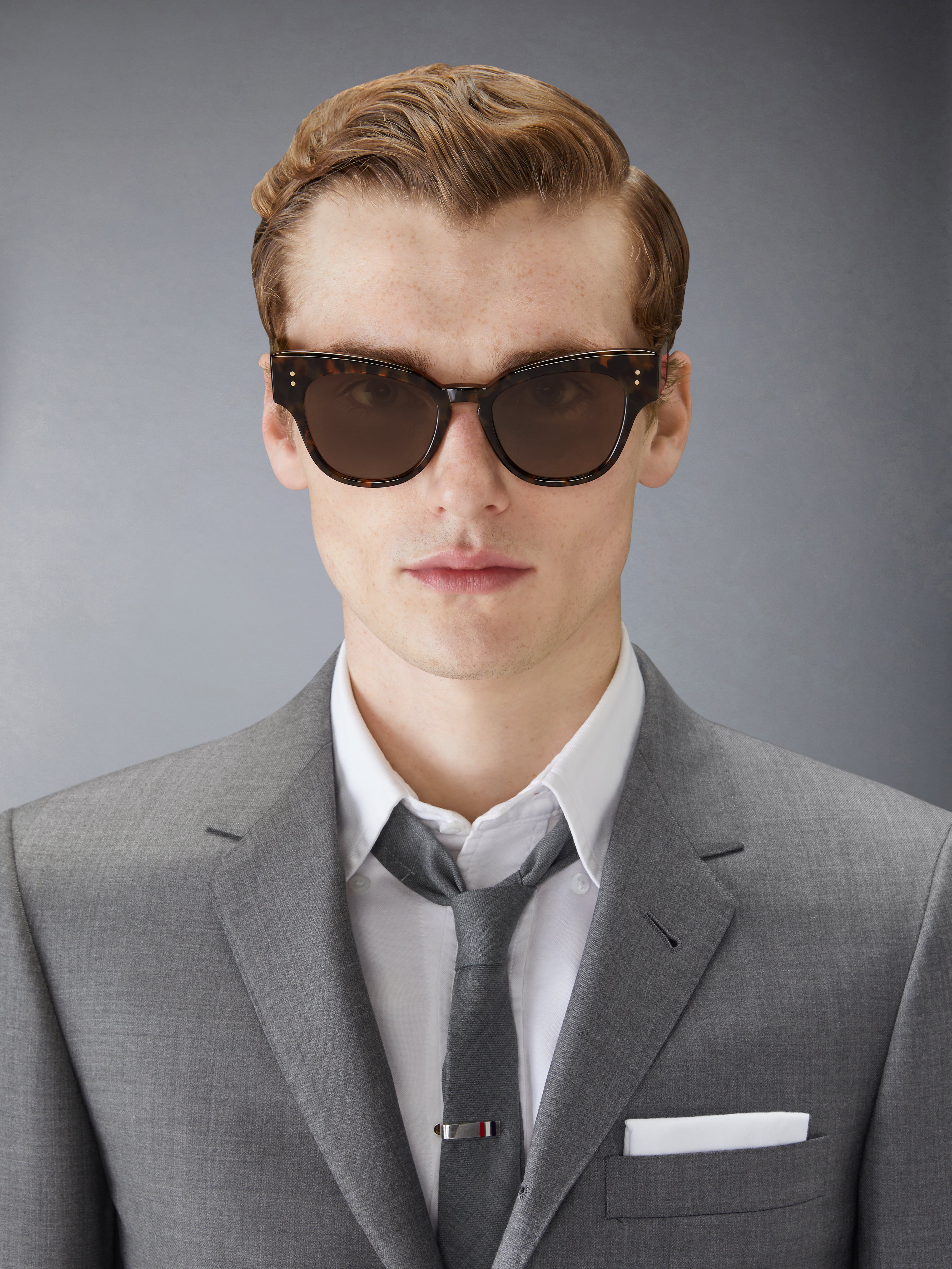 【送料&関税込】Thom Browne UES925A/G0002 Sunglasses - Unise Acetate Rectangular Sunglasses | Thom Browne