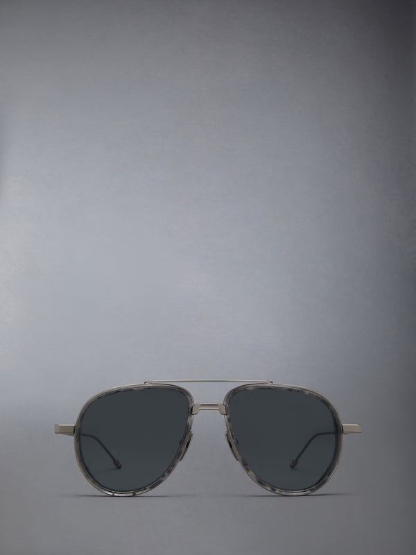 ACETATE AND TITANIUM AVIATOR SUNGLASSES - featured image
