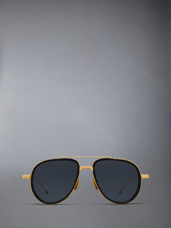 ACETATE AND TITANIUM AVIATOR SUNGLASSES - featured image