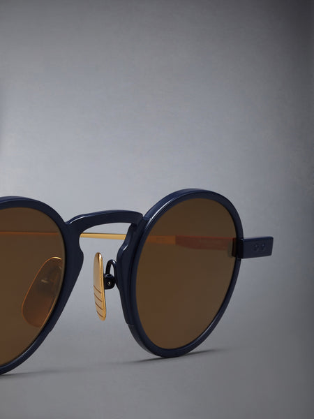 TITANIUM ROUND SUNGLASSES