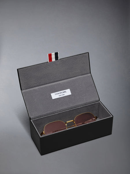 TITANIUM RECTANGULAR SUNGLASSES