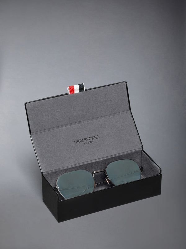 TITANIUM RECTANGULAR SUNGLASSES - image 4